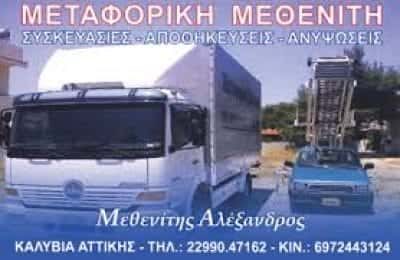 ΜΕΤΑΦΟΡΙΚΗ ΕΤΑΙΡΙΑ ΚΑΛΥΒΙΑ ΘΟΡΙΚΟΥ-ΜΕΘΕΝΙΤΗΣ ΑΛΕΞΑΝΔΡΟΣ