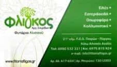 ΦΛΙΓΚΟΣ ΣΠΥΡΙΔΩΝ ΑΡΓΥΡΙΟΣ – ΦΥΤΩΡΙΑ ΦΛΙΓΚΟΣ – ΚΑΤΩ ΑΛΙΣΣΟΣ ΑΧΑΙΑΣ