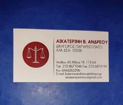 ΑΝΔΡΕΟΥ ΑΙΚΑΤΕΡΙΝΗ – ΔΙΚΗΓΟΡΙΚΟ ΓΡΑΦΕΙΟ-ΔΙΚΗΓΟΡΟΣ ΚΥΨΕΛΗ ΑΤΤΙΚΗΣ
