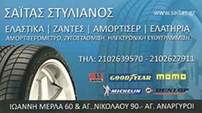 ΒΟΥΛΚΑΝΙΖΑΤΕΡ ΕΛΑΣΤΙΚΩΝ ΑΓΙΟΙ ΑΝΑΡΓΥΡΟΙ ΑΤΤΙΚΗΣ-ΣΑΙΤΑΣ ΣΤΥΛΙΑΝΟΣ