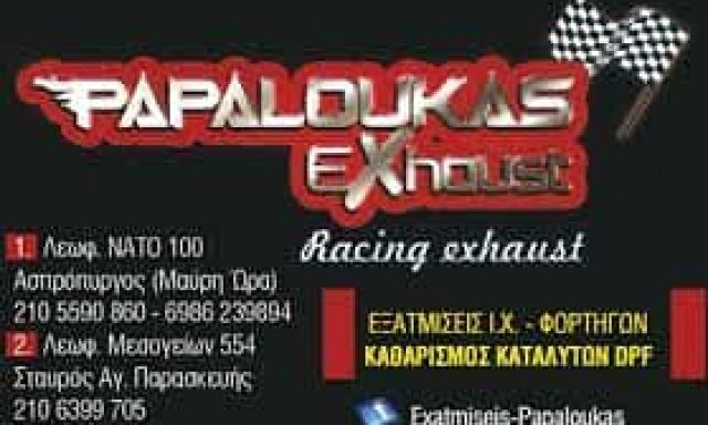 ΠΑΠΑΛΟΥΚΑΣ ΑΝΑΣΤΑΣΙΟΣ | ΕΞΑΤΜΙΣΕΙΣ ΑΥΤΟΚΙΝΗΤΩΝ ΑΣΠΡΟΠΥΡΓΟΣ ΑΤΤΙΚΗ